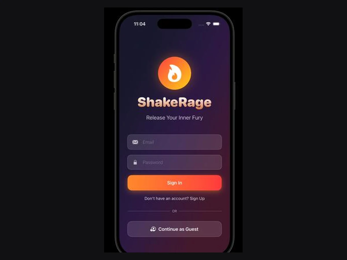 Sign-in, with Supabase auth and Keychain-backed credentials.